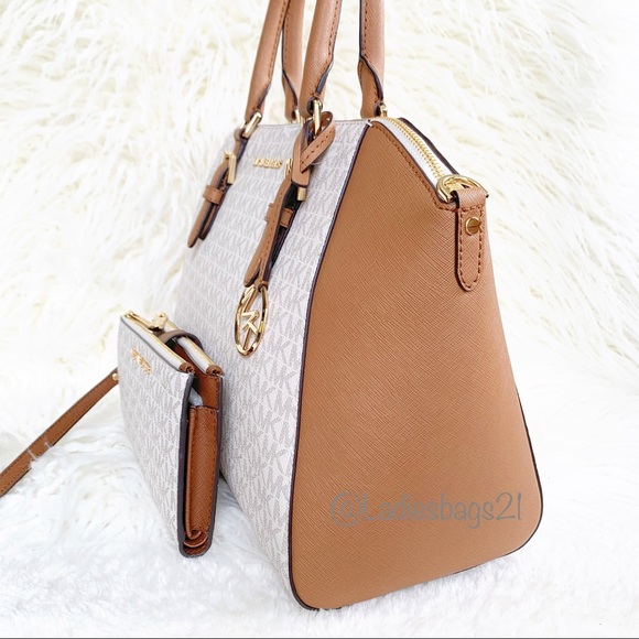 NWT Michael Kors Ciara Satchel & Wristlet - Picture 3 of 8